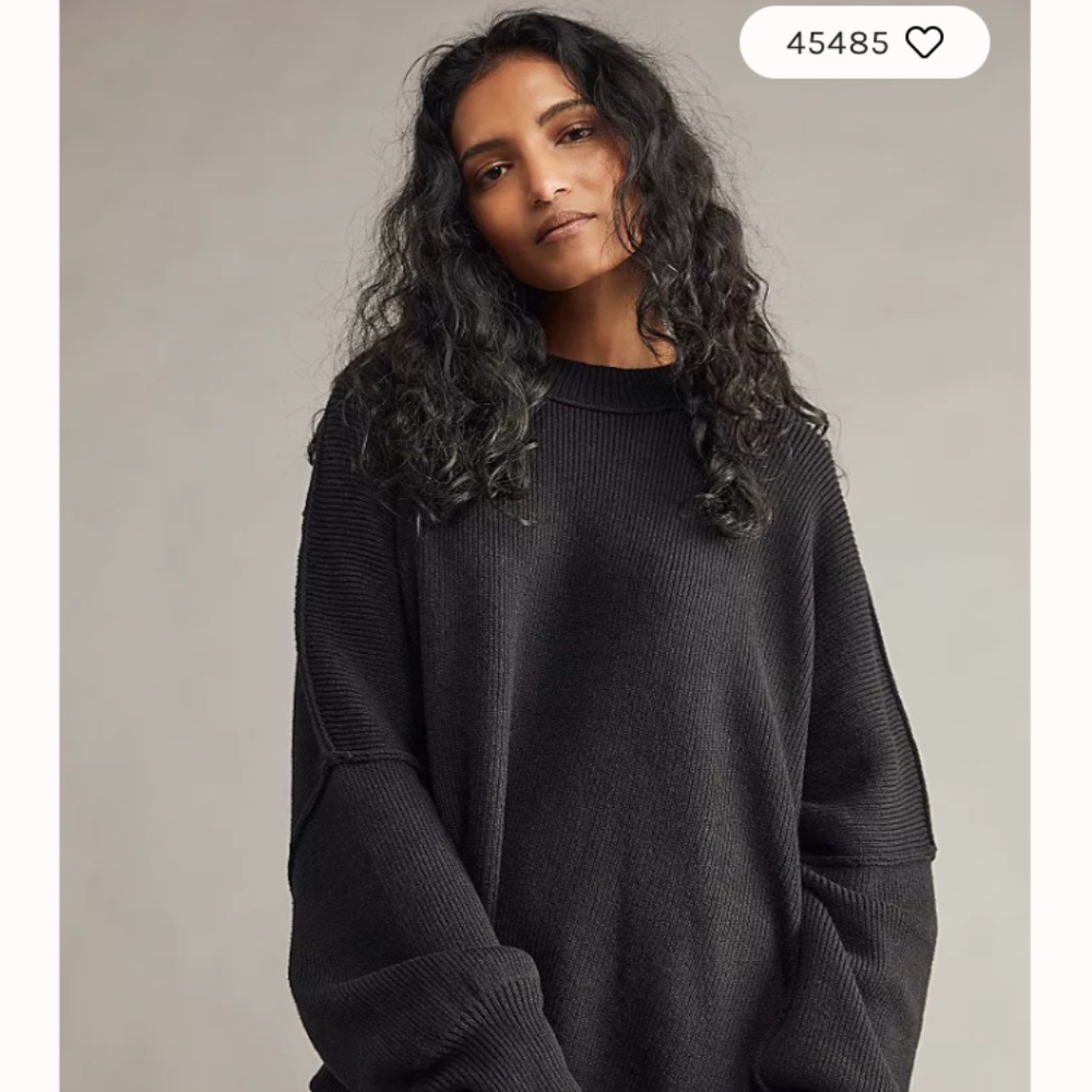 COPY - Free People Easy Street Tunic sweater XS black